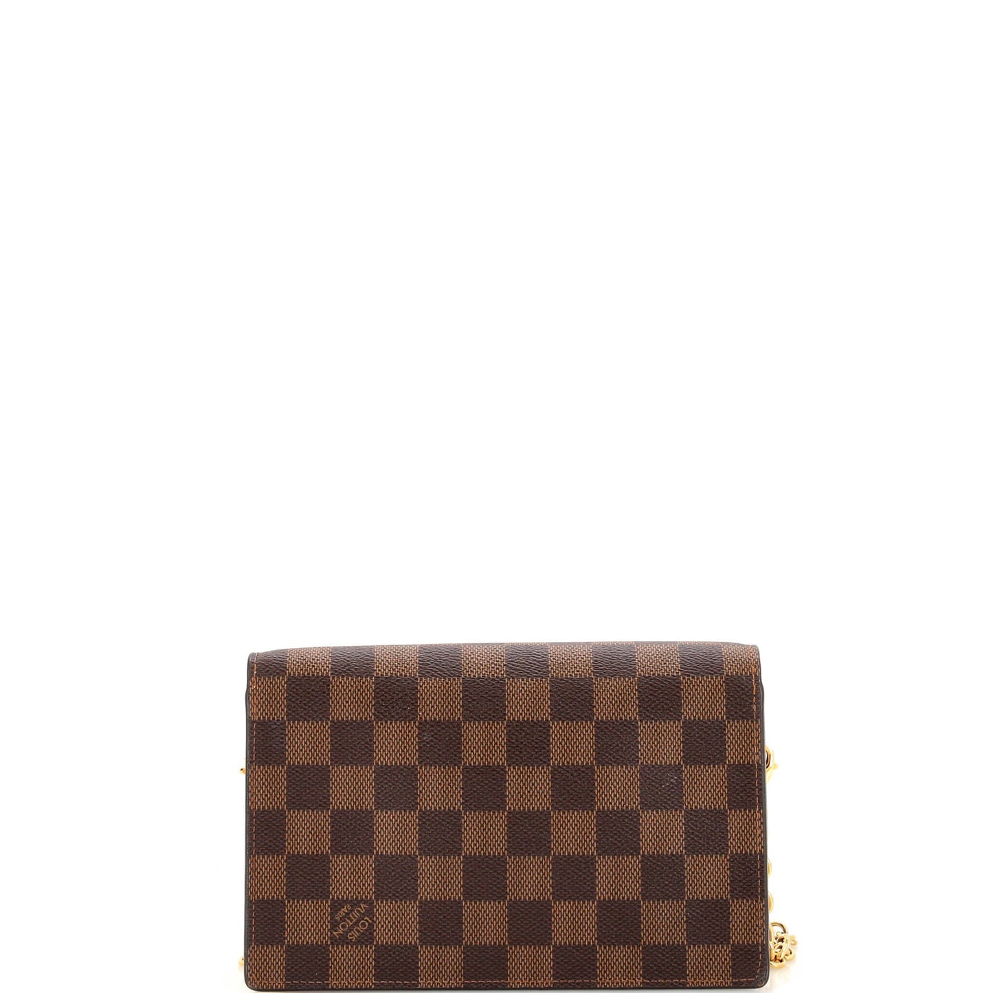 Louis Vuitton Vavin Chain Wallet NM Damier with Leather