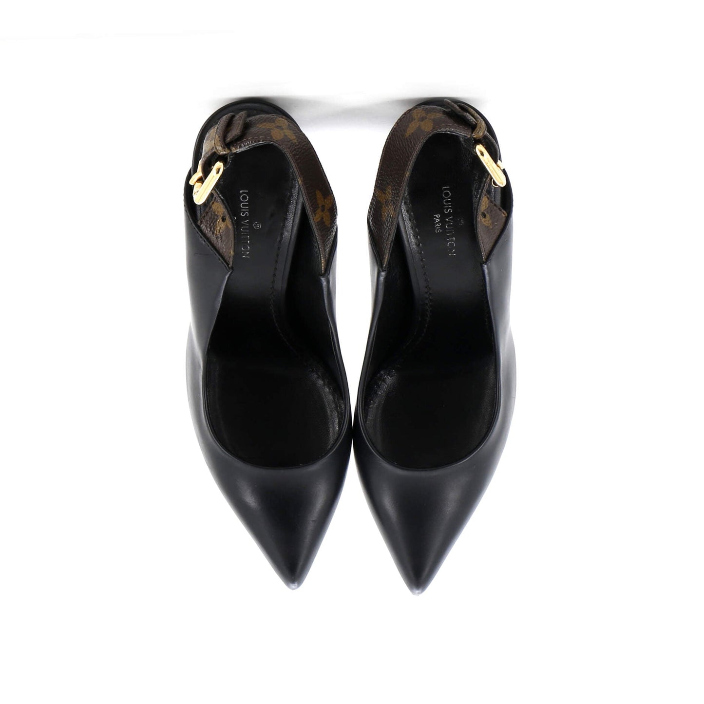 Louis Vuitton Women's Matchmake Slingback Pumps Monogram Canvas and Leather