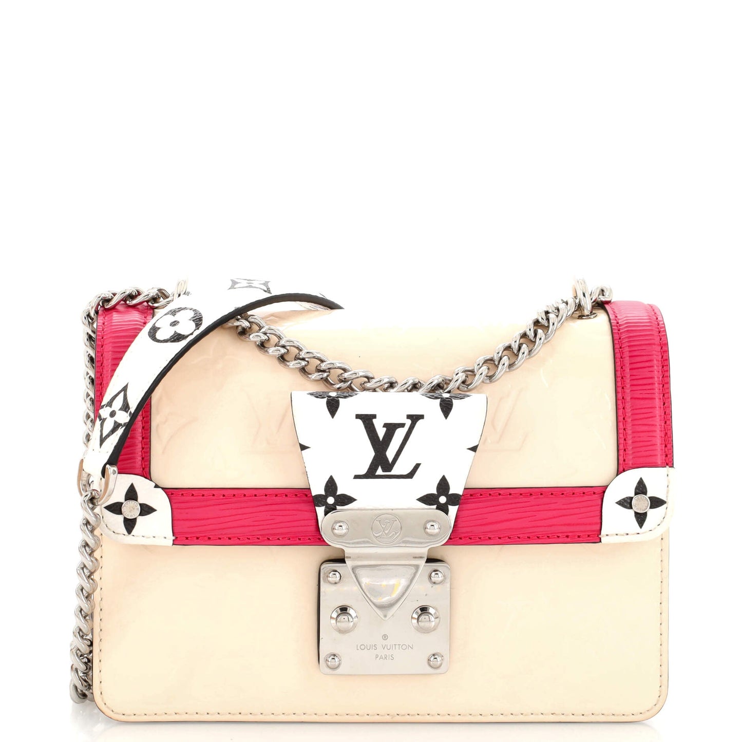 Louis Vuitton Wynwood Handbag Monogram Vernis with Monogram Canvas and Epi Leather