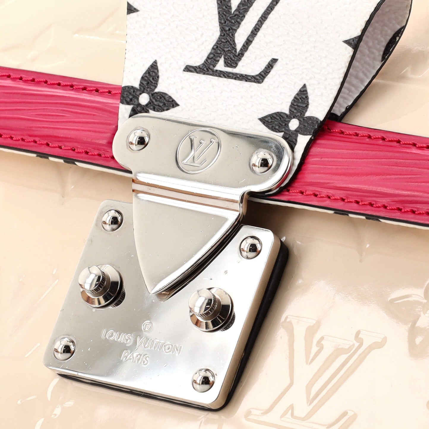 Louis Vuitton Wynwood Handbag Monogram Vernis with Monogram Canvas and Epi Leather