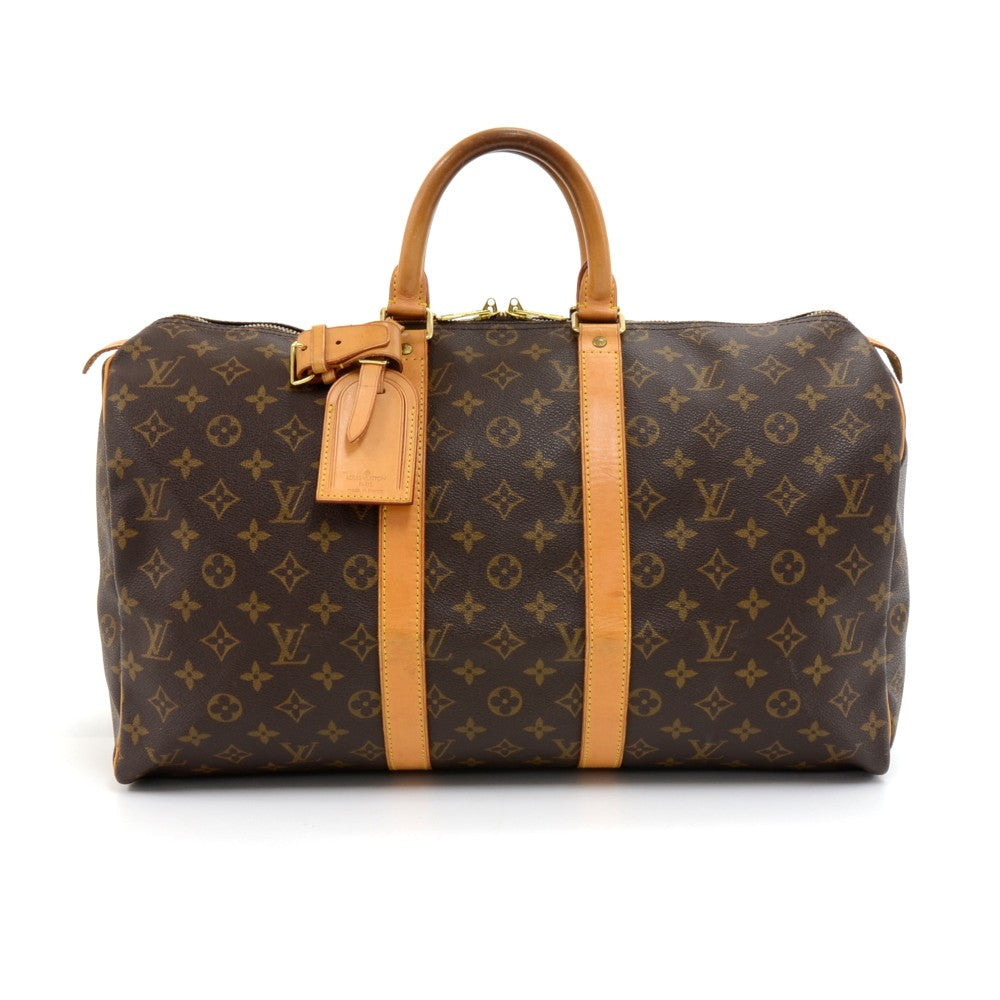 Louis Vuitto Keepall 45 Monogram Canvas Travel Bag