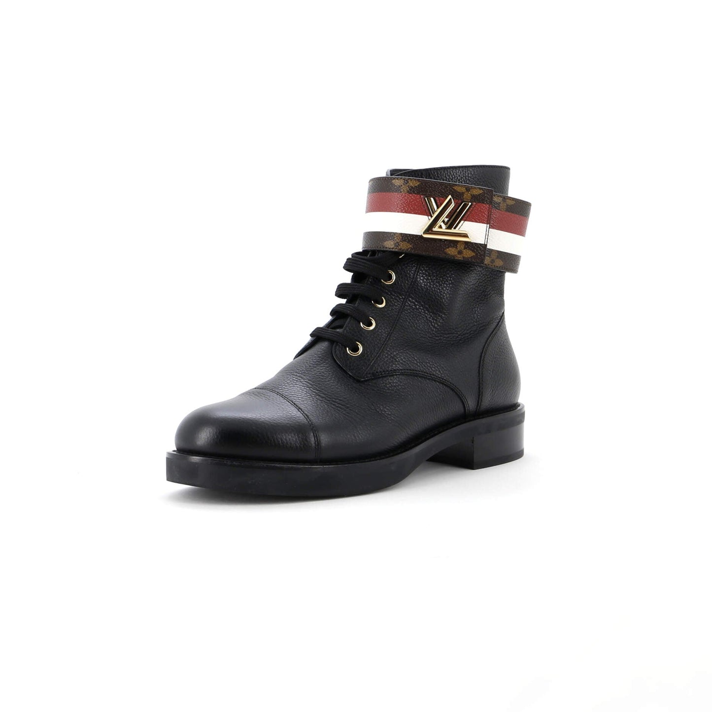 Louis Vuitton Women's Wonderland Flat Ranger Boots Monogram Canvas and Leather