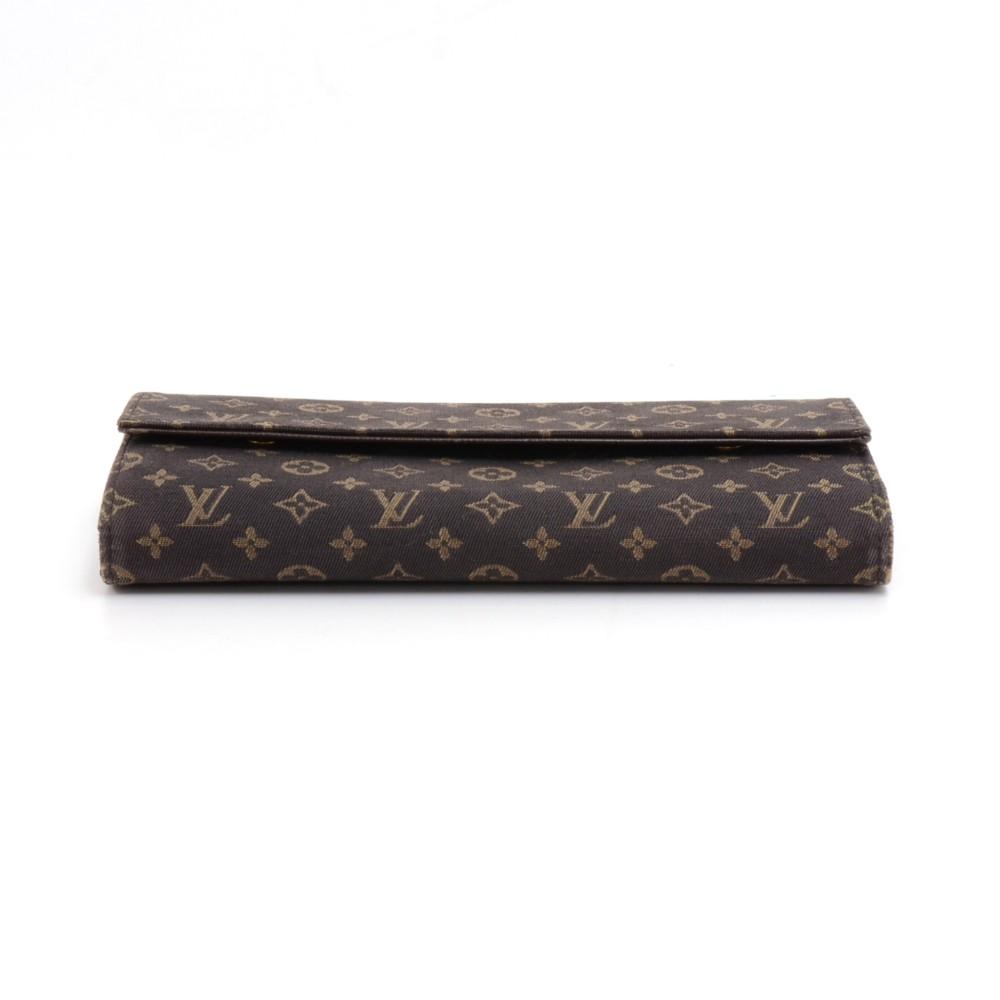 Louis Vuitto Ebene Mini Lin Monogram Canvas Bifold Wallet