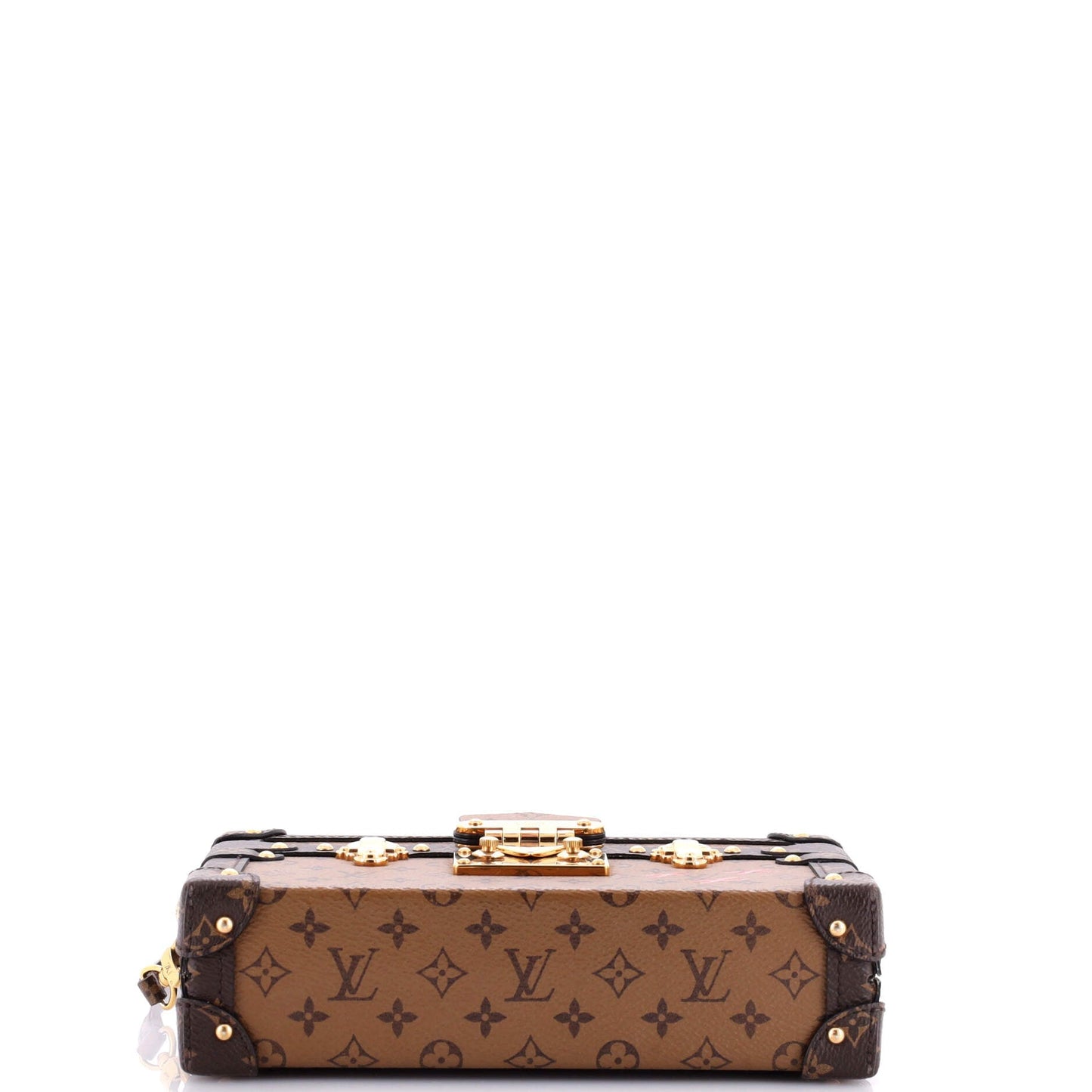 Louis Vuitton Petite Malle Handbag Reverse Monogram Canvas