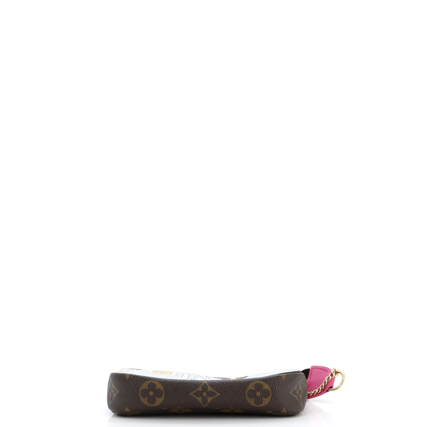 Louis Vuitton Pochette Accessoires Limited Edition Vivienne Xmas Monogram Canvas Mini