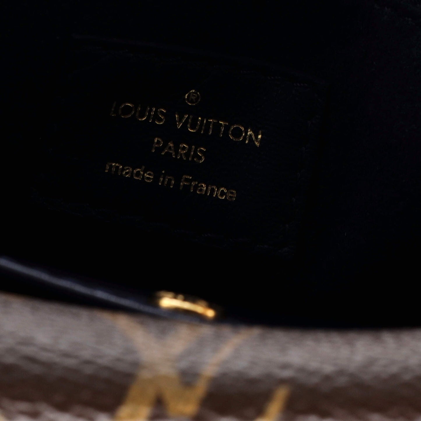 Louis Vuitton Double V Handbag Calfskin with Monogram Canvas