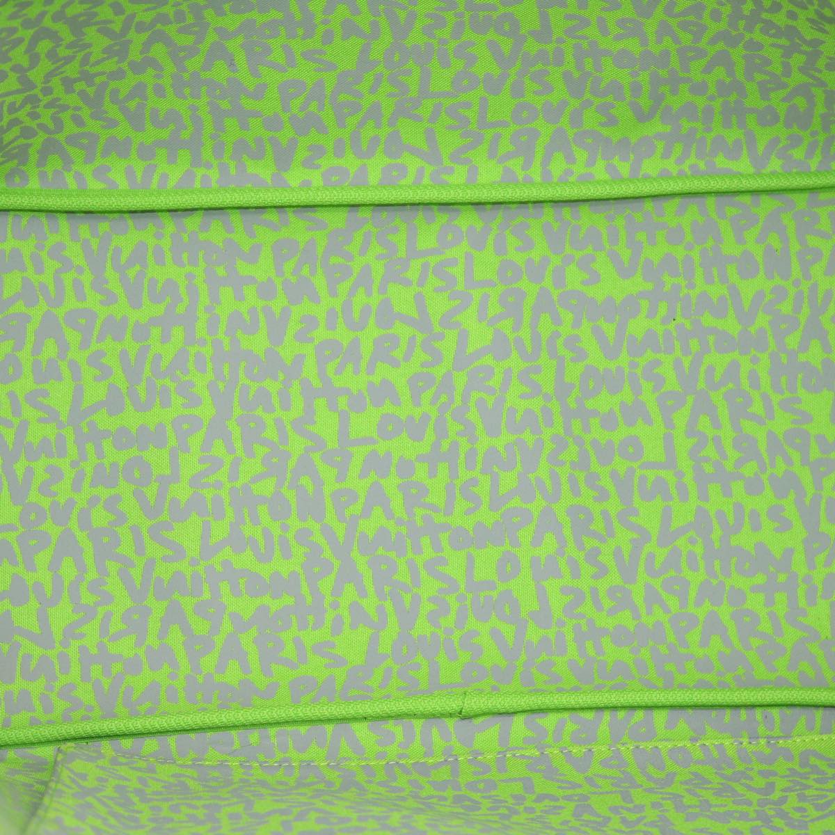 LOUIS VUITTON Monogram Graffiti Neverfull GM Tote Bag Vert M93703 LV 29943S