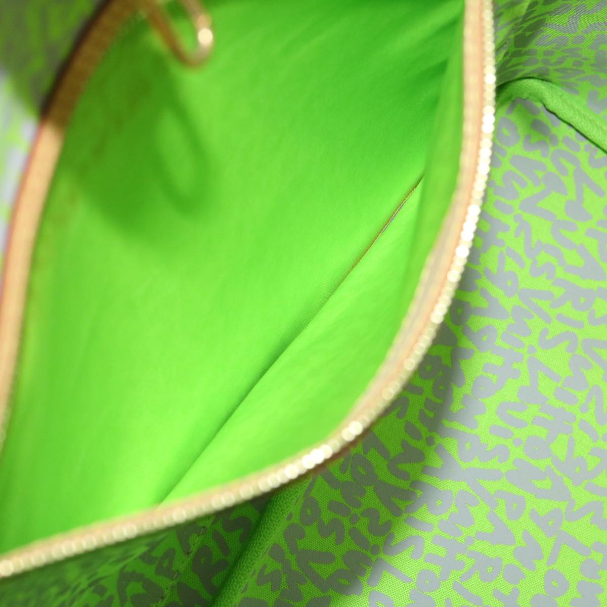 LOUIS VUITTON Monogram Graffiti Neverfull GM Tote Bag Vert M93703 LV 29943S