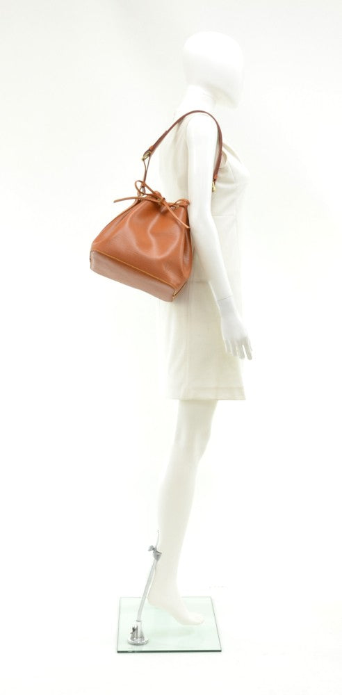 Louis Vuitto Petit Noe Orange Epi Leather Bag