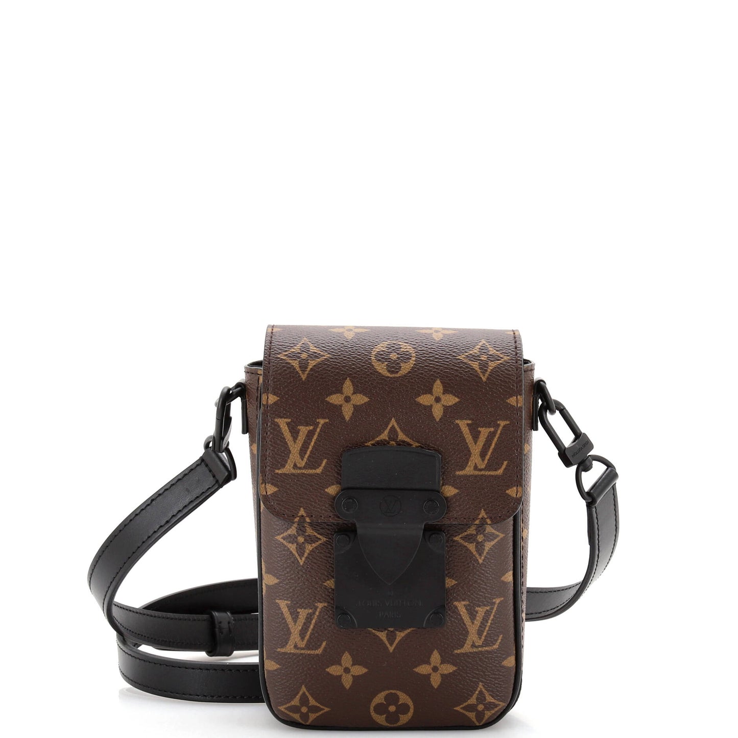 Louis Vuitton S Lock Vertical Wearable Wallet Macassar Monogram Canvas