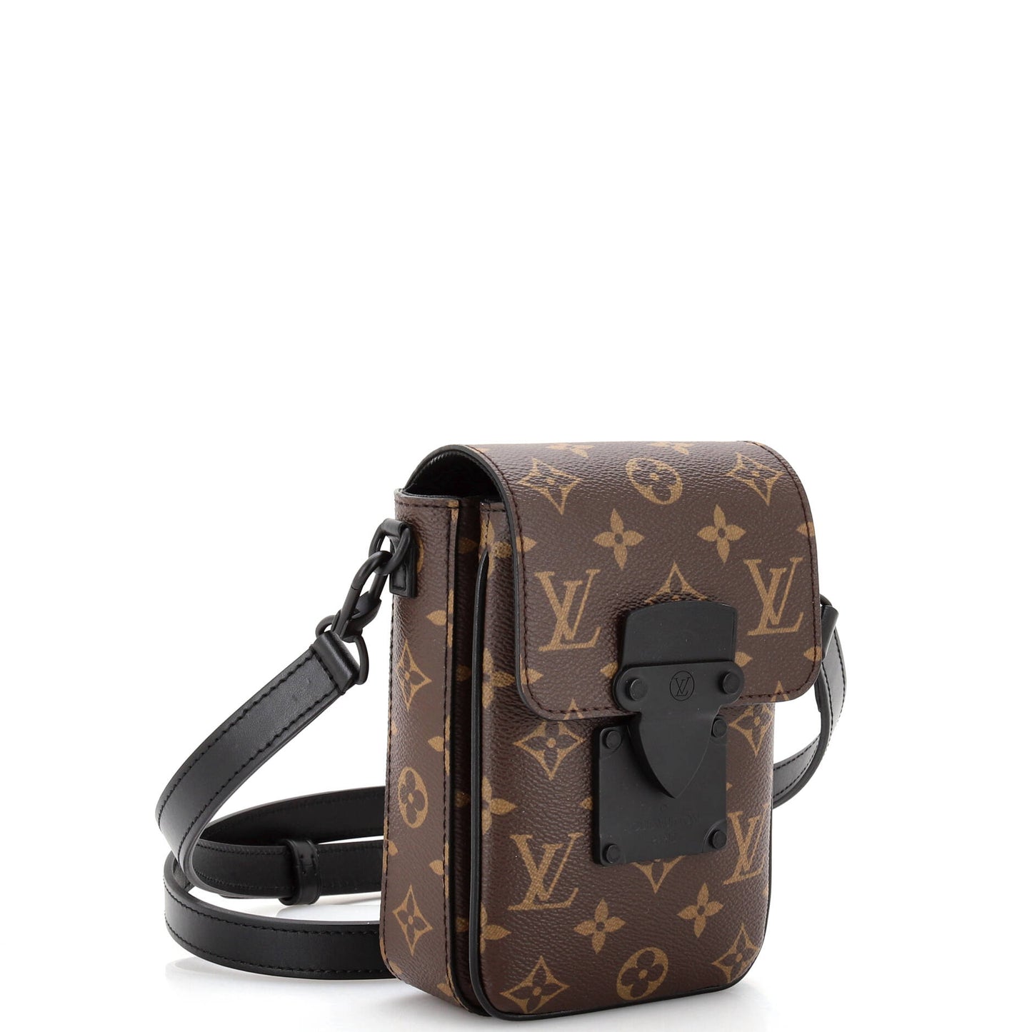 Louis Vuitton S Lock Vertical Wearable Wallet Macassar Monogram Canvas