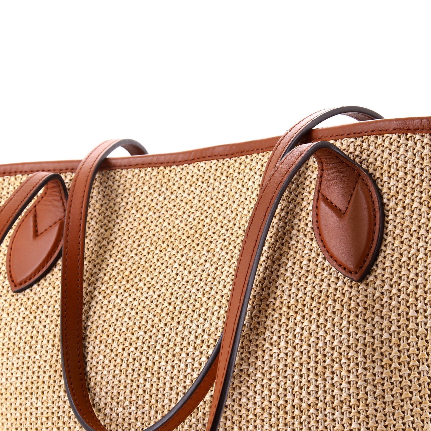 Louis Vuitton Saint Jacques NM Handbag Raffia and Leather