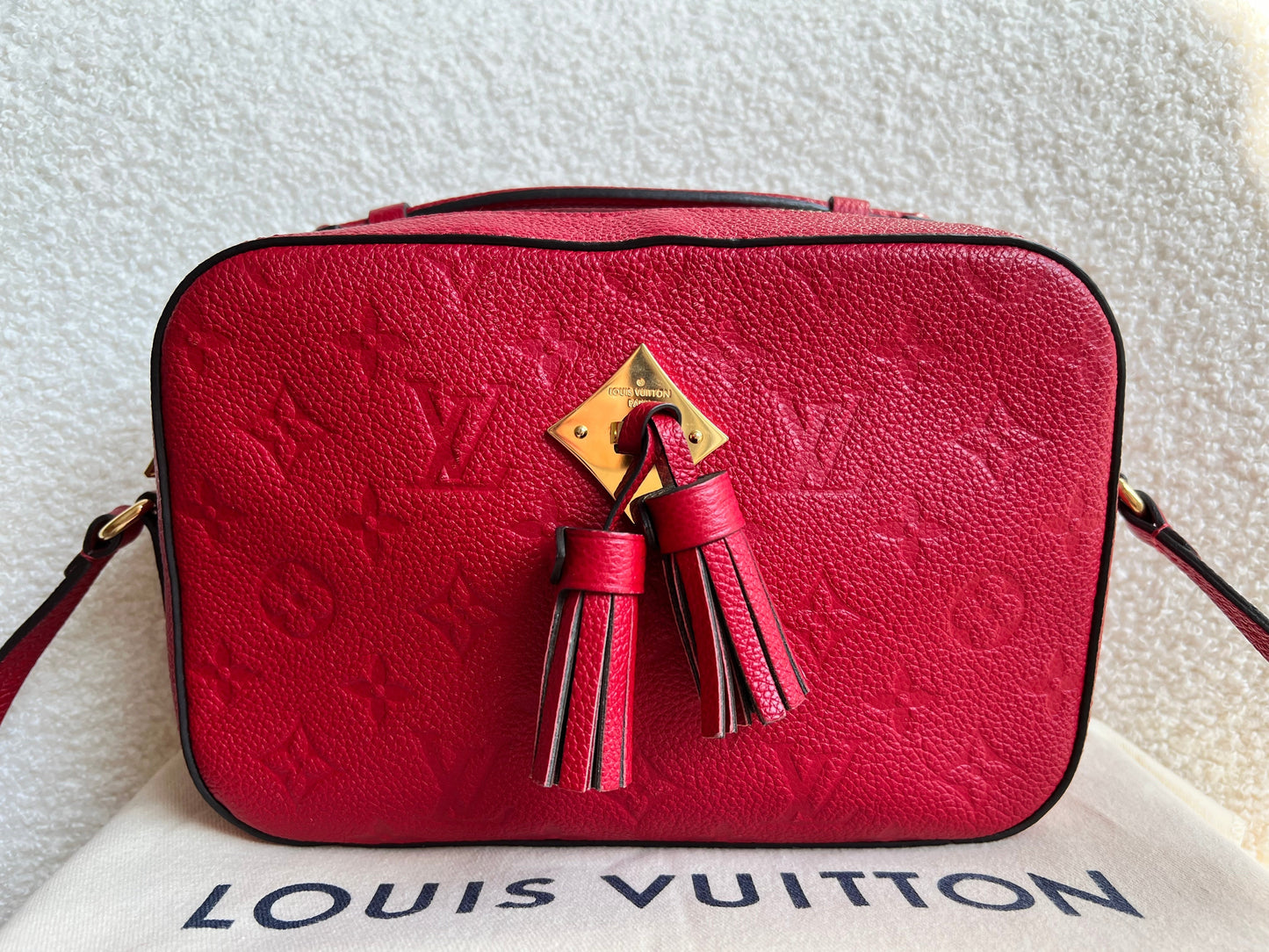 Louis Vuitton Saintonge Red Empreinte (RRP £1520)