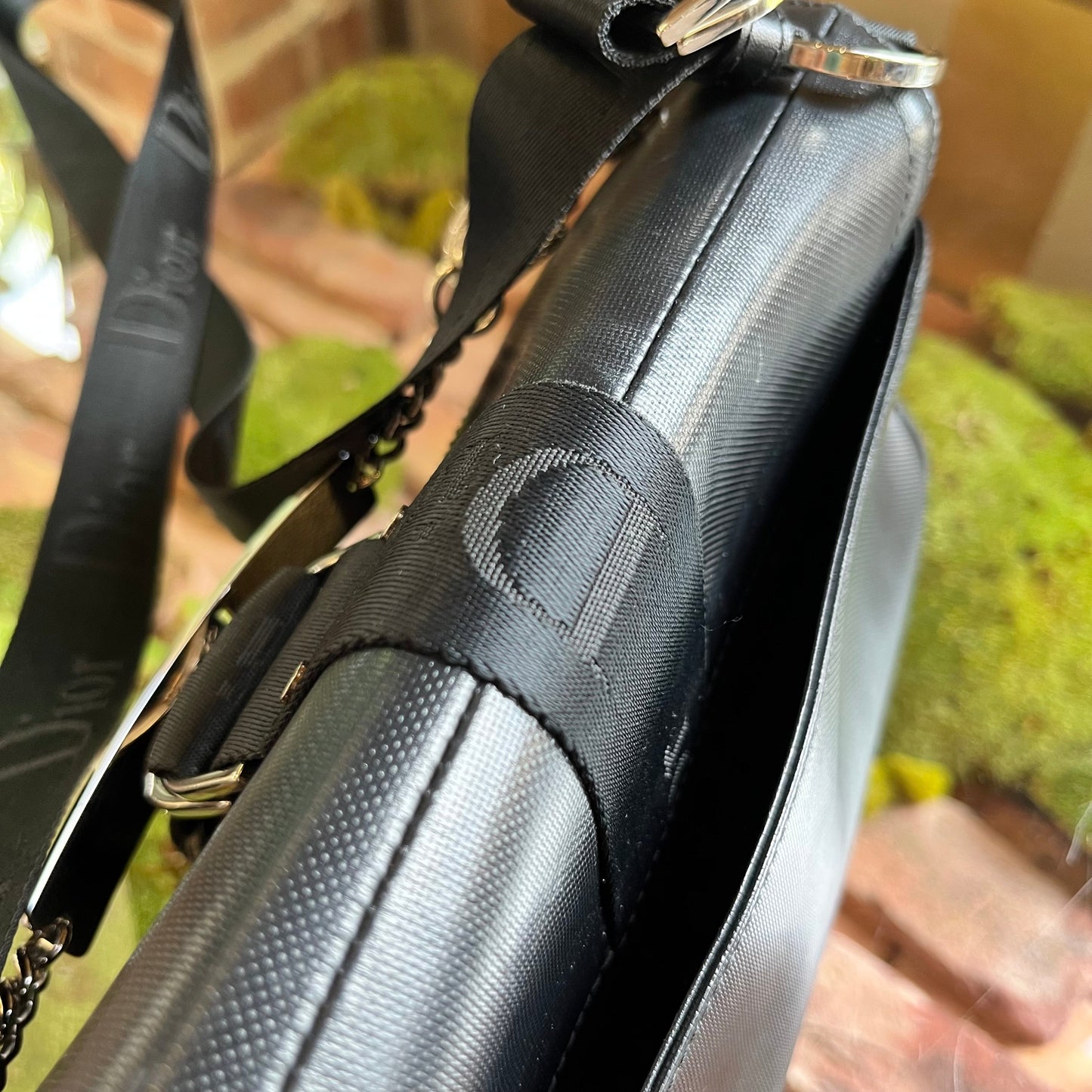 CHSITIAN DIOR Hardcore Coated Canvas Shoulder Bag