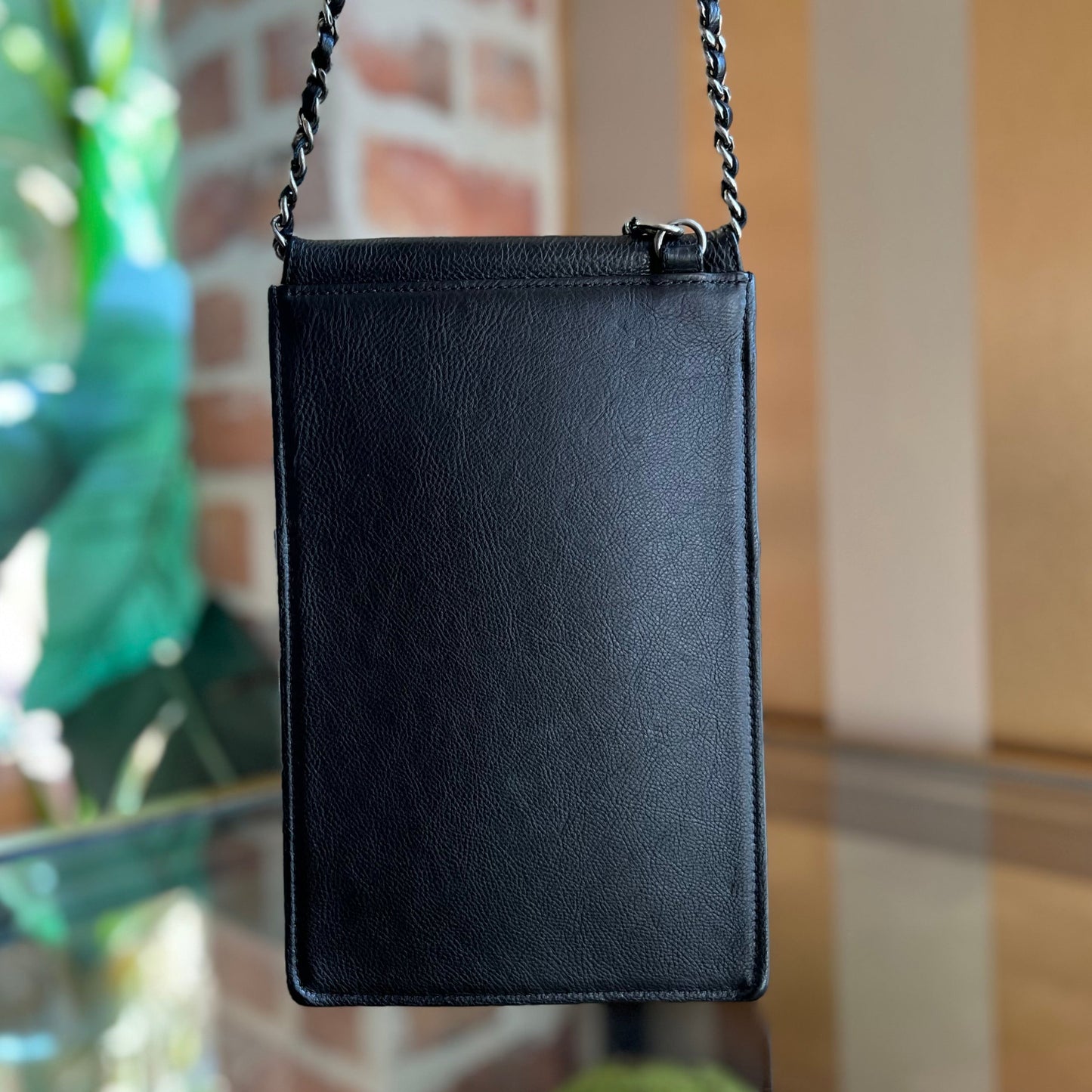 CHANEL CC Waiter Caviar Crossbody Bag