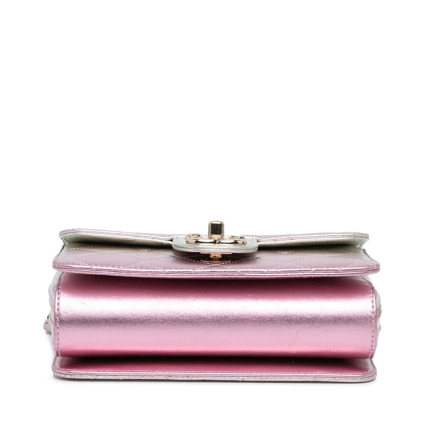 Chanel Mini Metallic Lambskin Like A Wallet Flap Bag