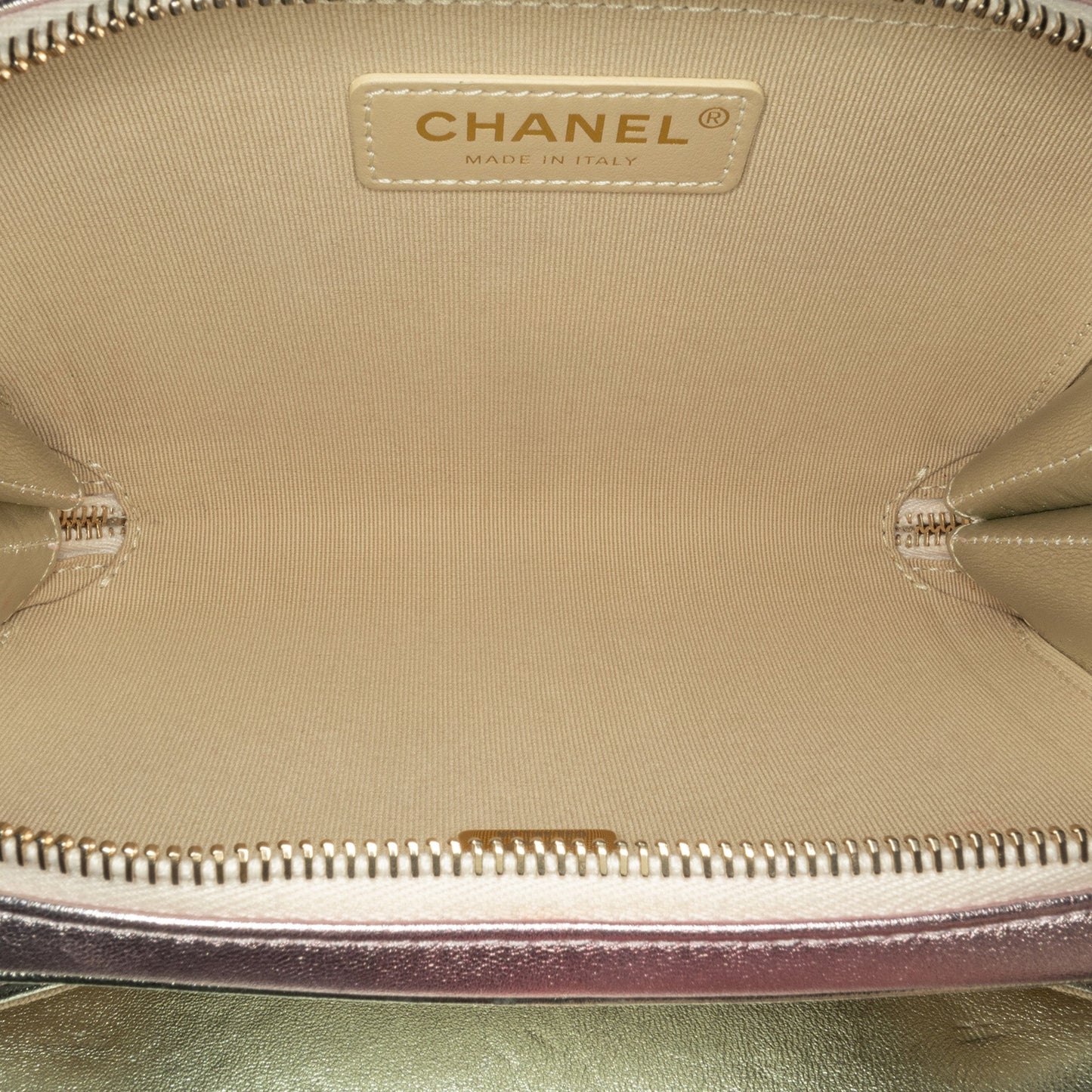 Chanel Mini Metallic Lambskin Like A Wallet Flap Bag