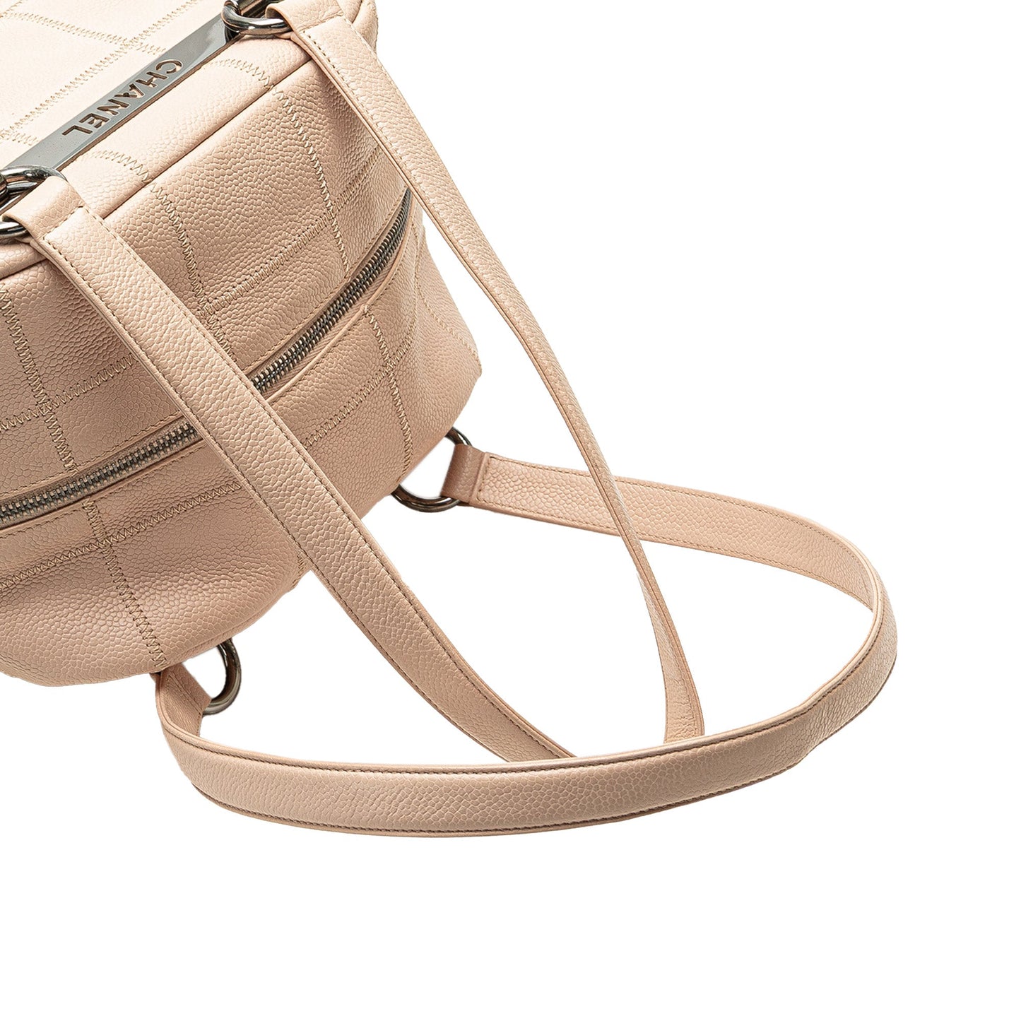 Chanel Small Choco Bar Caviar Lax Bowler Bag