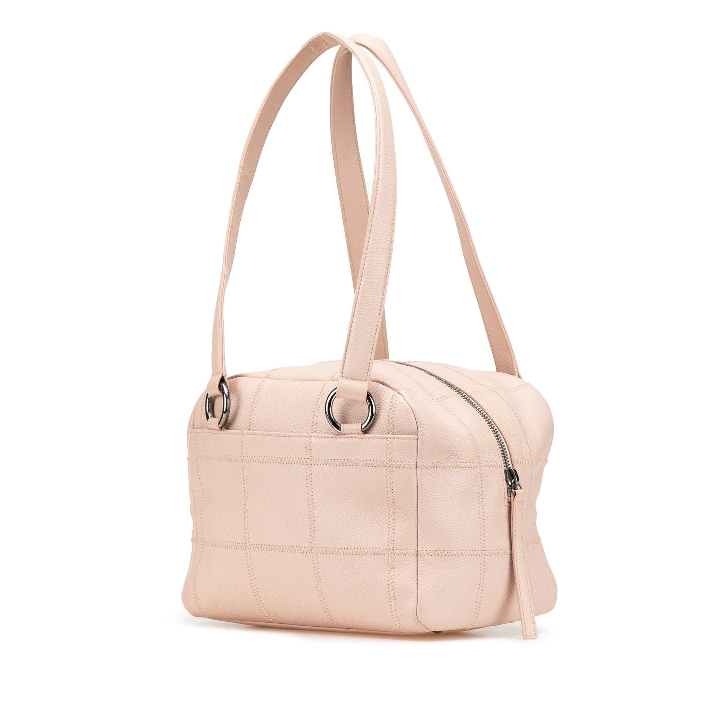 Chanel Small Choco Bar Caviar Lax Bowler Bag