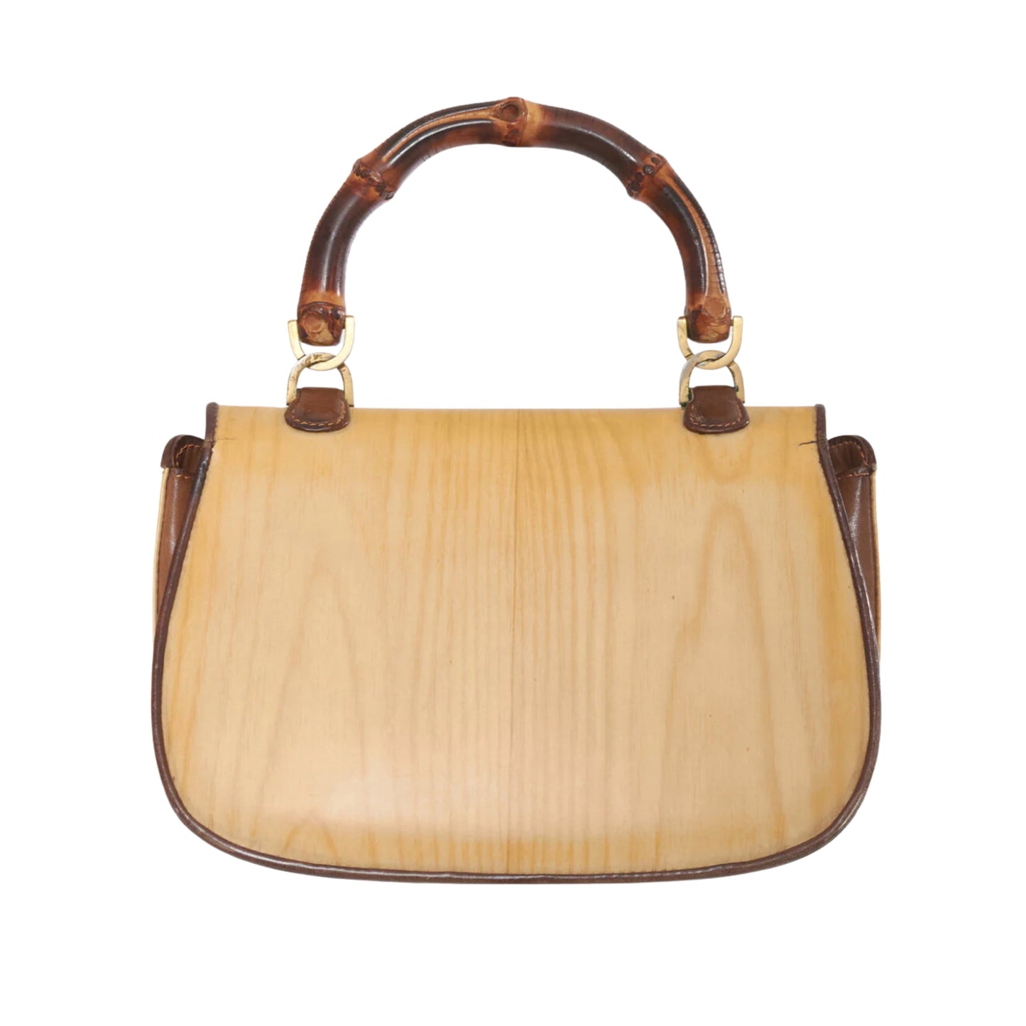 GLM-- handbag with bamboo handle - '90s