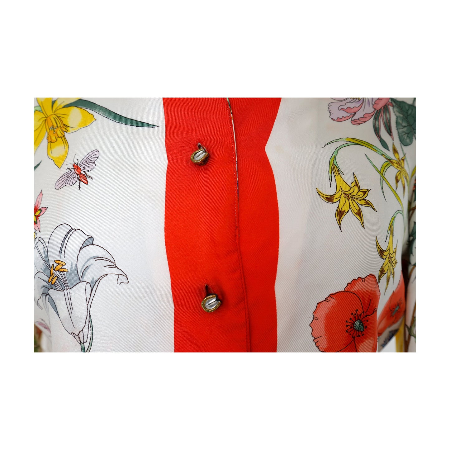 GLM--  Flora Silk Shirt - '60s