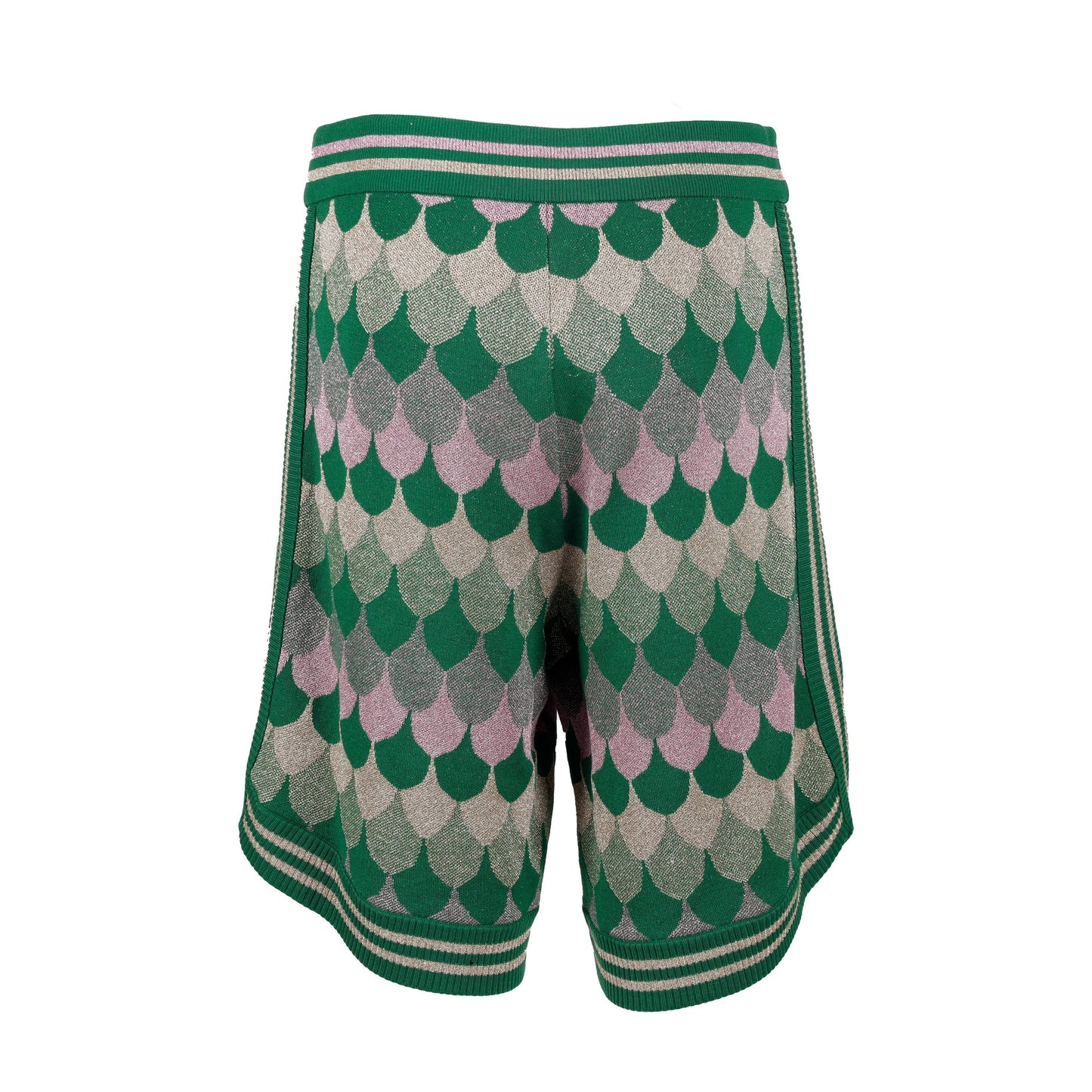 GLM-- LamÃ© Wave Jacquard Wool Shorts - '10s