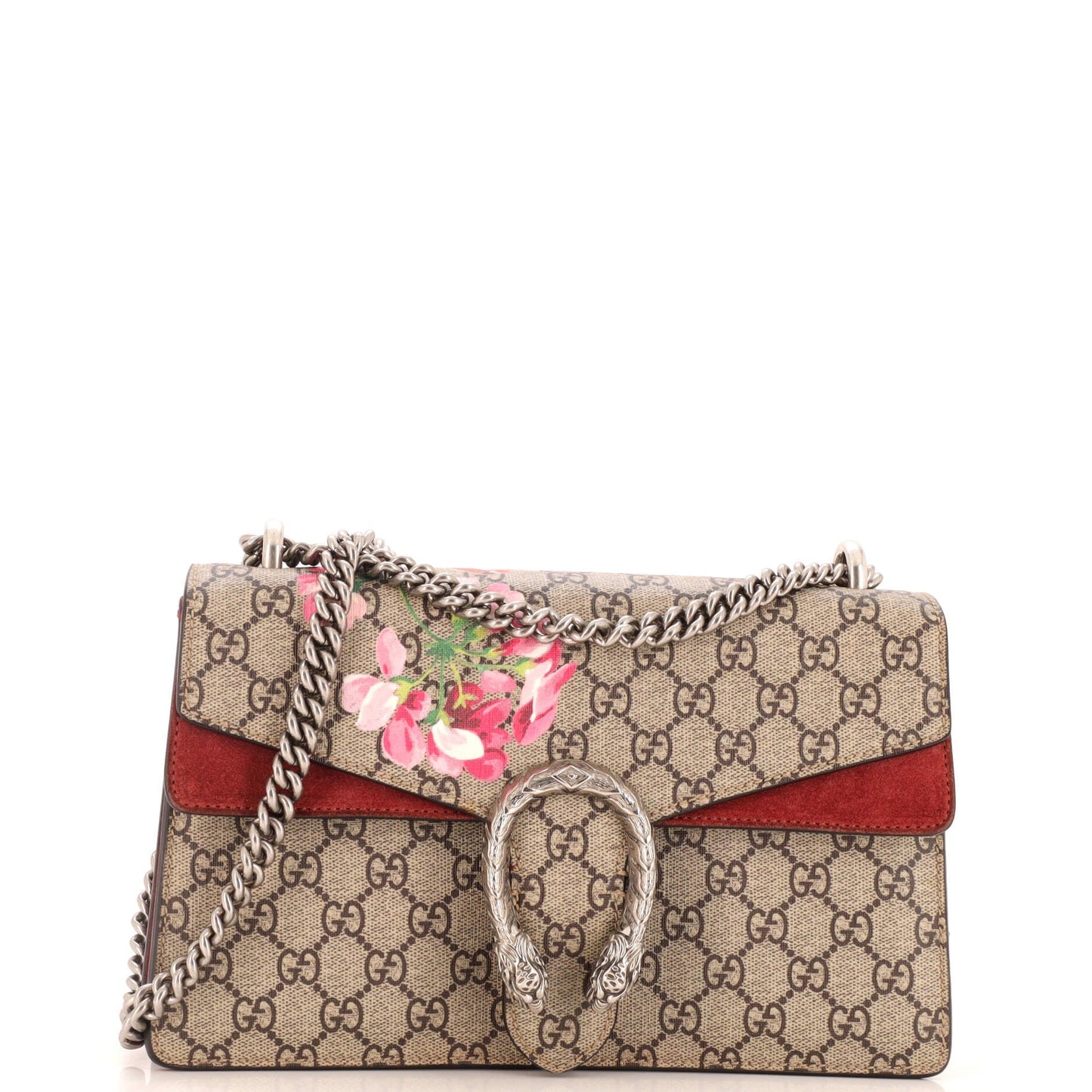 Dionysus Bag Blooms Print GG Coated Canvas Small