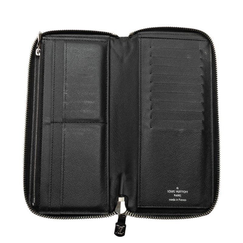 Louis Vuitton Louis Vuitton Damiere Graphite N63095 Long Wallet PVC/Leather Black