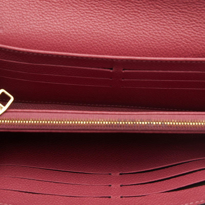 Louis Vuitton Monogram Amplant Portfolio Sarah Long Wallet M62213 Lean Pink Leather  Louis Vuitton