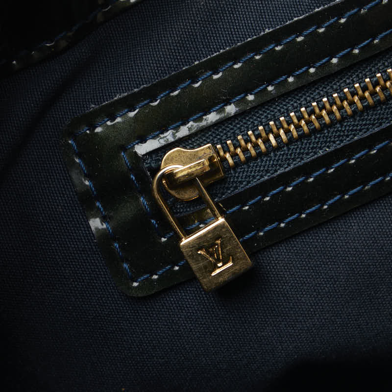 Louis Vuitton Monogram Vernis Wilshere PM Handbag M93684 Blue Green Patent Leather  Louis Vuitton