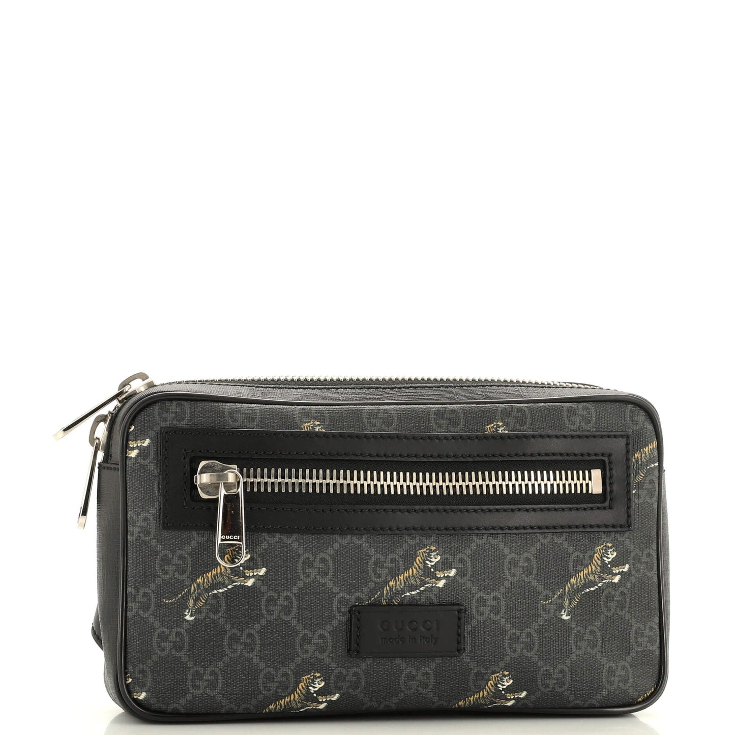 Soft Zip Belt Bag Printed GG Coated Canvas Small