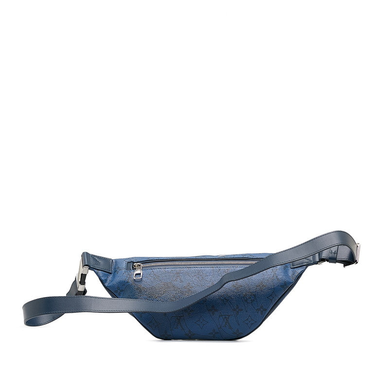 Louis Vuitton Monogram Aqua garden Discovery Bum Bag PM Body Bag M22576 Blue PVC Leather
