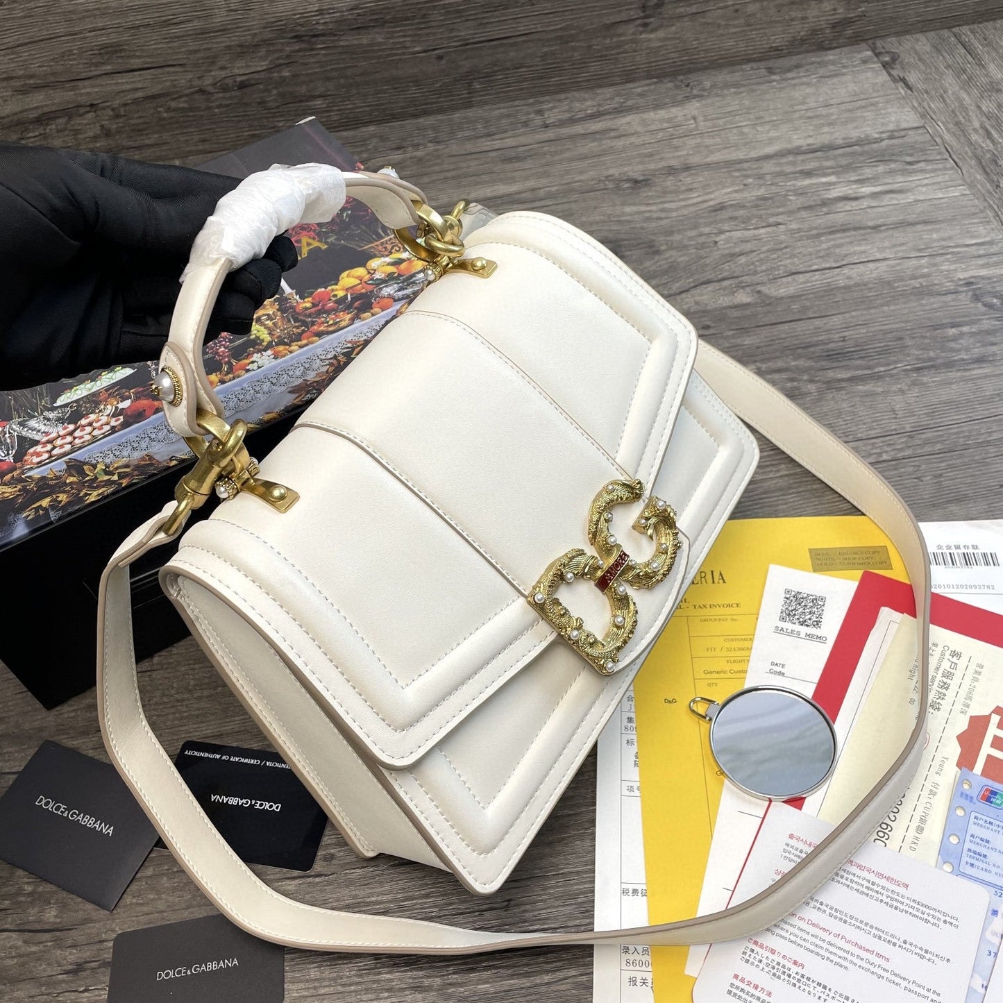 GLAMI GLAMI Girls Bag In Quilted Nappa White For Women 10.6in/27cm GLAMI