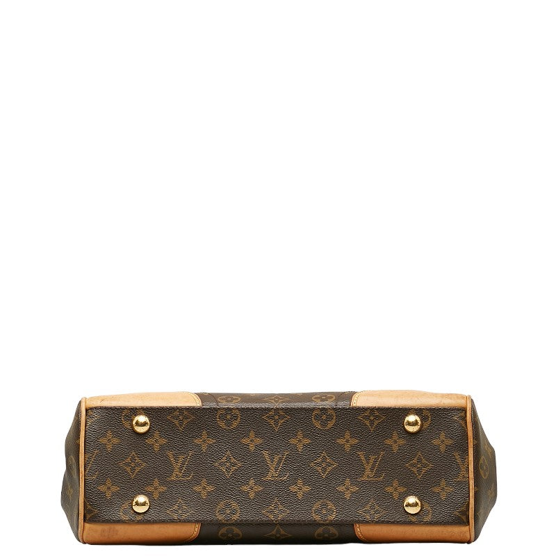 Louis Vuitton Monogram M40121 Handbag PVC/Leather Brown