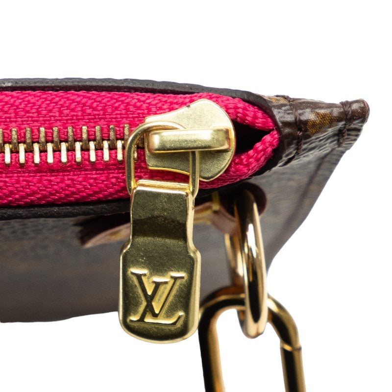 LOUIS VUITTON Neverfull MM Clutch Pouch Monogram Brown Ladies