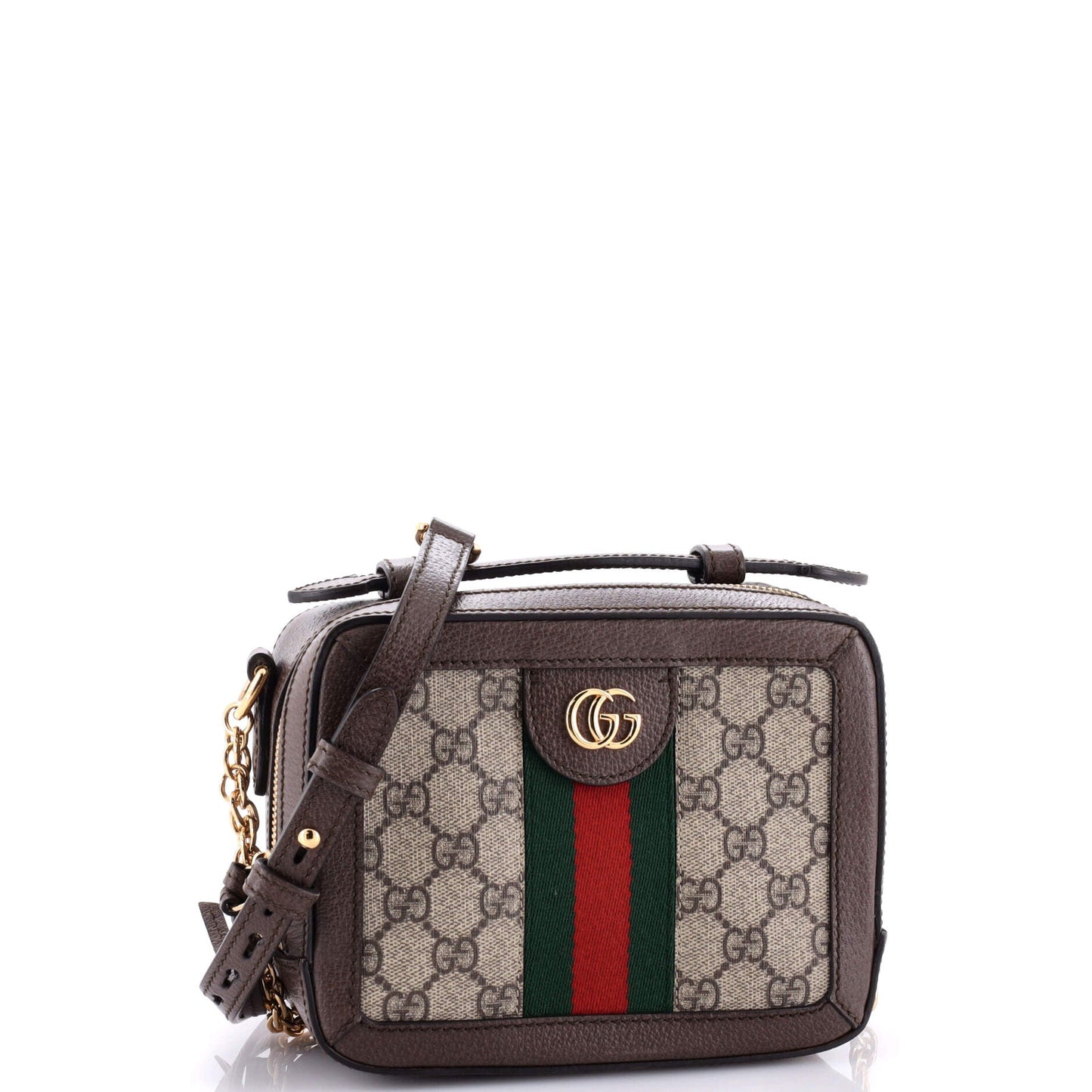 Ophidia Zip Around Camera Bag GG Coated Canvas Mini