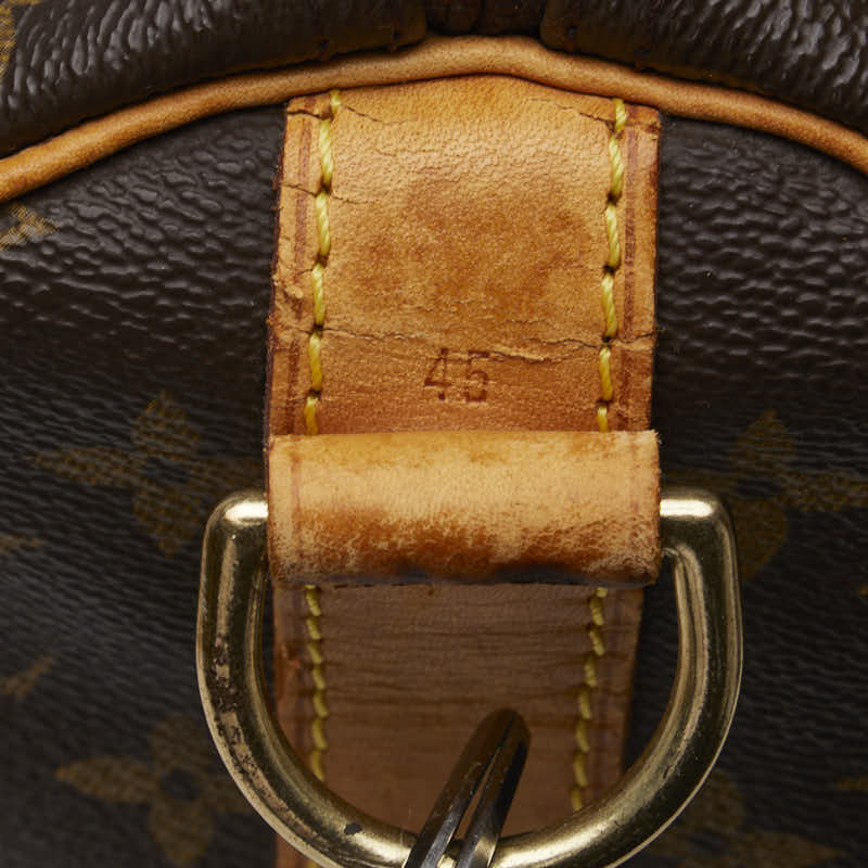 Louis Vuitton Monogram Keepall Bandrier 45 Boston Bag Handbag Shoulder Bag 2WAY M41418 Brown PVC Leather  Louis Vuitton