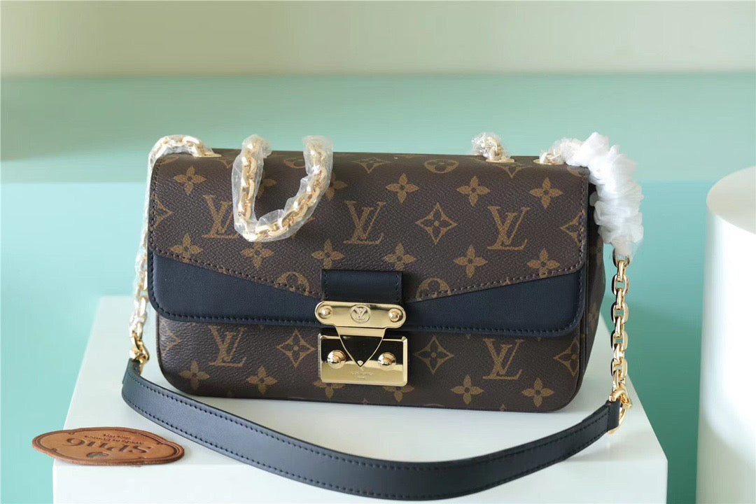 LV MarGLAMIau Monogram Canvas Black For Women,  Shoulder and Crossbody Bags 9.6in/24.5cm LV M46126
