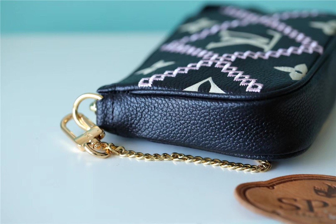 LV Mini Pochette AcGLAMIssoires Monogram Empreinte White For Women, WomenÃ¢â‚¬â„¢s Handbags, Shoulder Bags And Crossbody Bags 6.1in/15.5cm LVÃ‚Â 