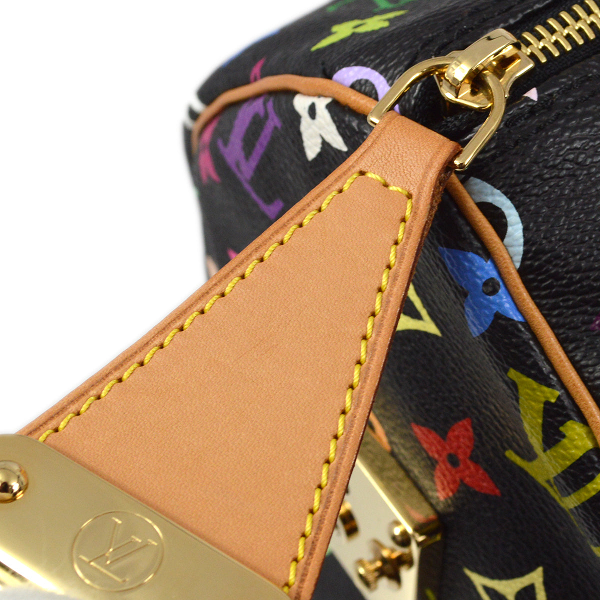Louis Vuitton Black Monogram Multicolor Speedy 30 Handbag M92642
