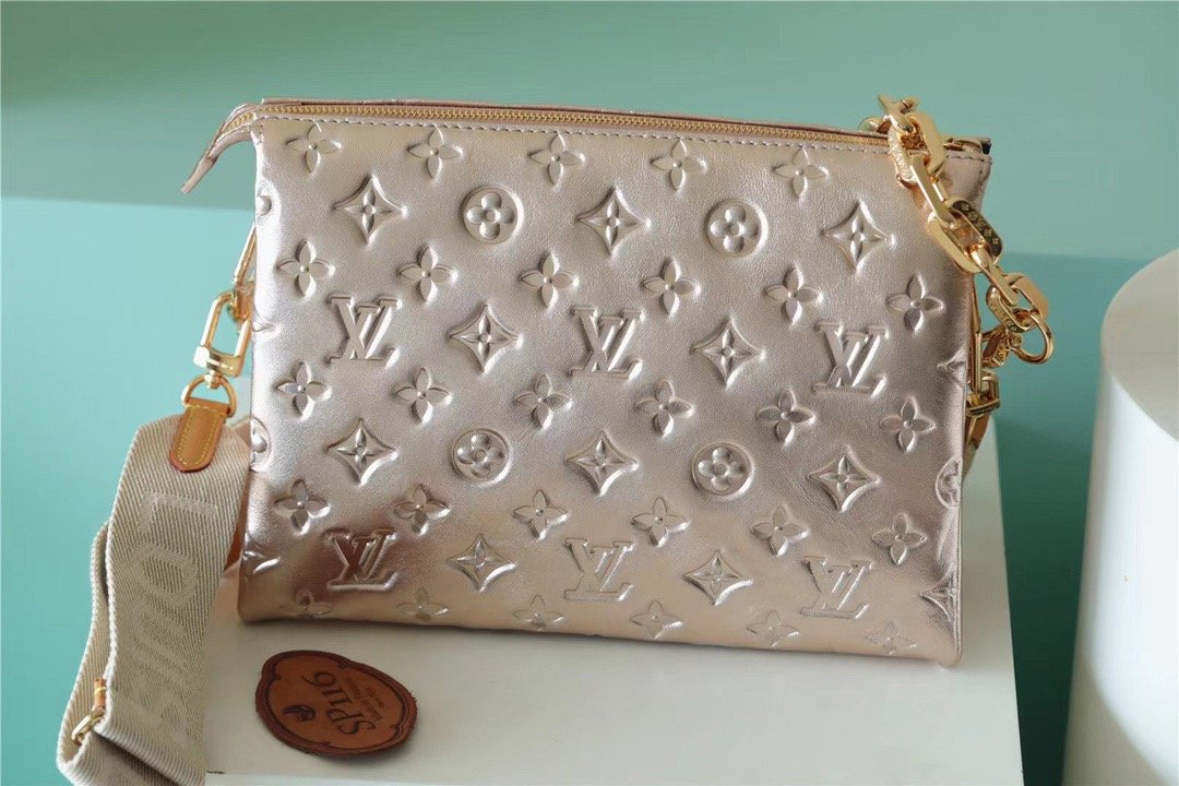 LV Coussin PM Bag Monogram For Women,  Shoulder And Crossbody Bag Taupe 10.2in/26cm LVÃ‚Â 