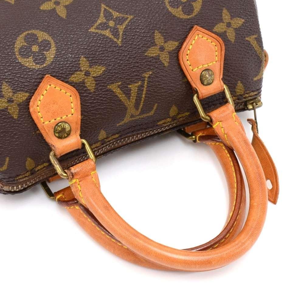 Louis Vuitto Mini Speedy Sac HL Monogram Canvas Handbag with Strap