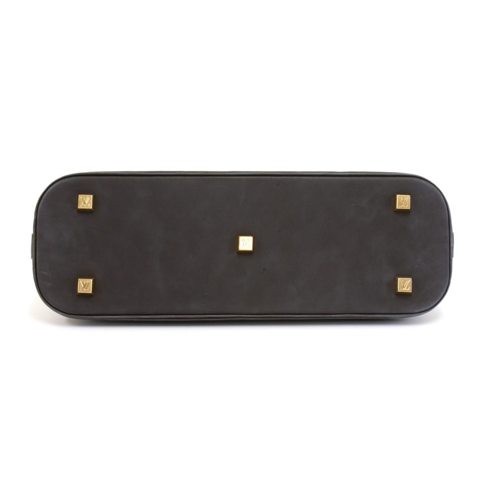 Louis Vuitto Alma Long Mini Lin Canvas Handbag