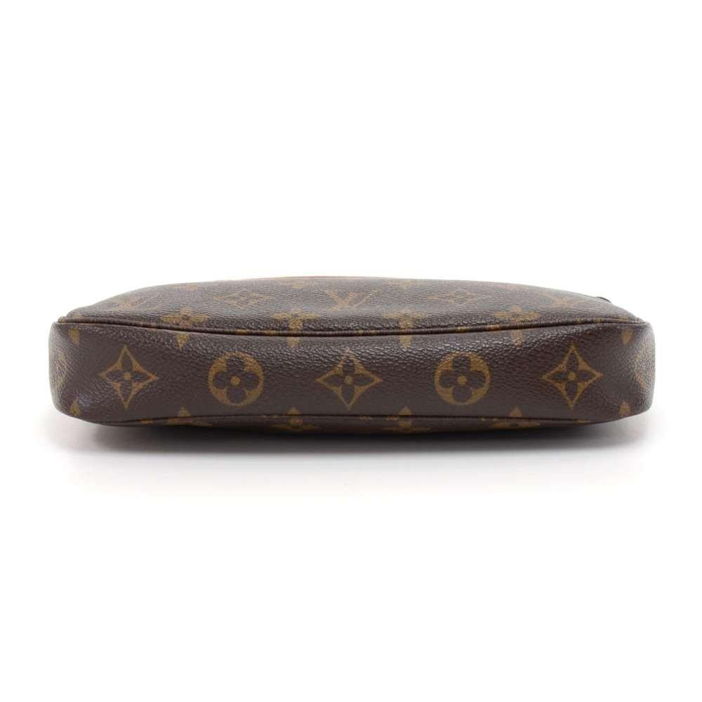 Louis Vuitto Pochette Accessoires Monogram Canvas Bag with Long Strap