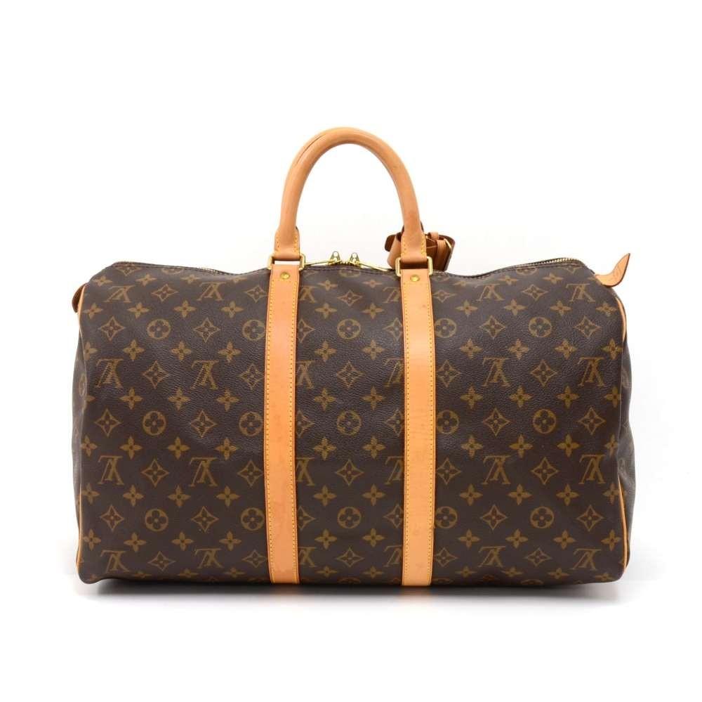 Louis Vuitto Keepall 45 Monogram Canvas Travel Bag