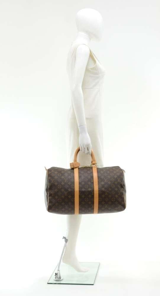 Louis Vuitto Keepall 45 Monogram Canvas Travel Bag