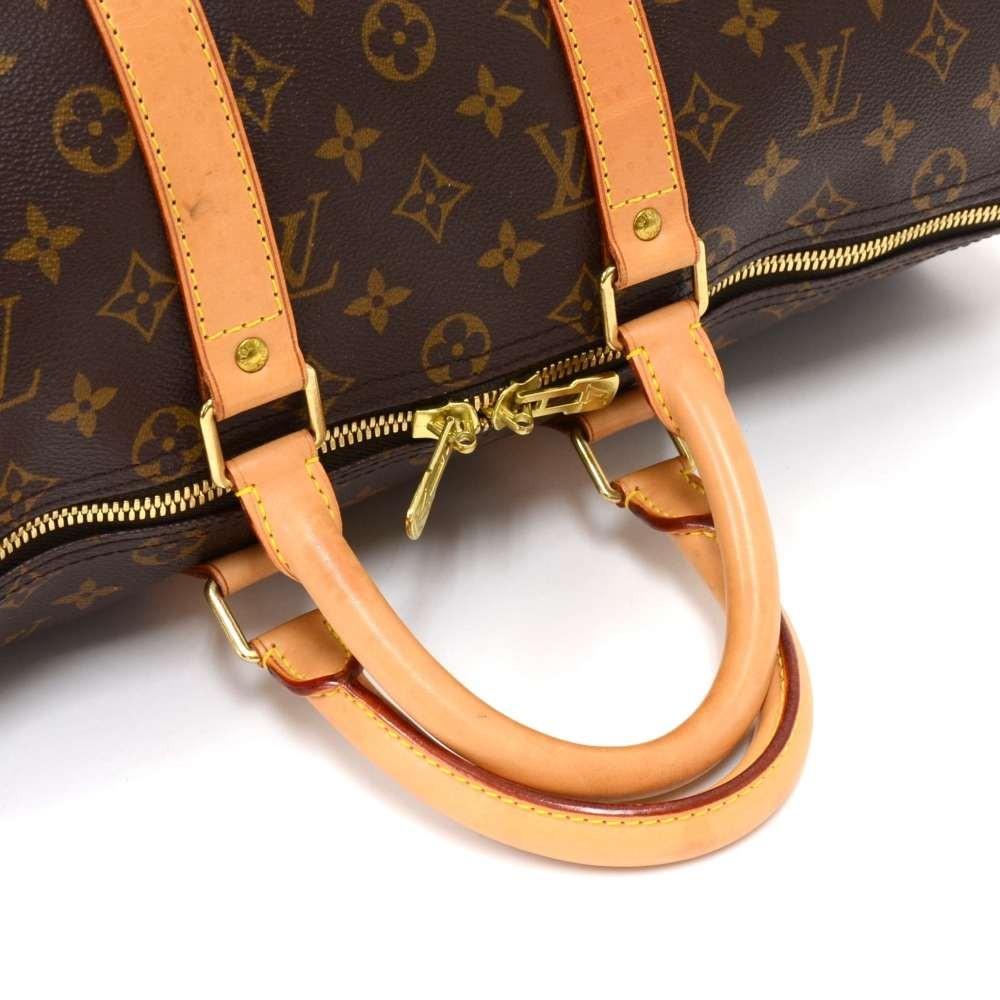 Louis Vuitto Keepall 45 Monogram Canvas Travel Bag