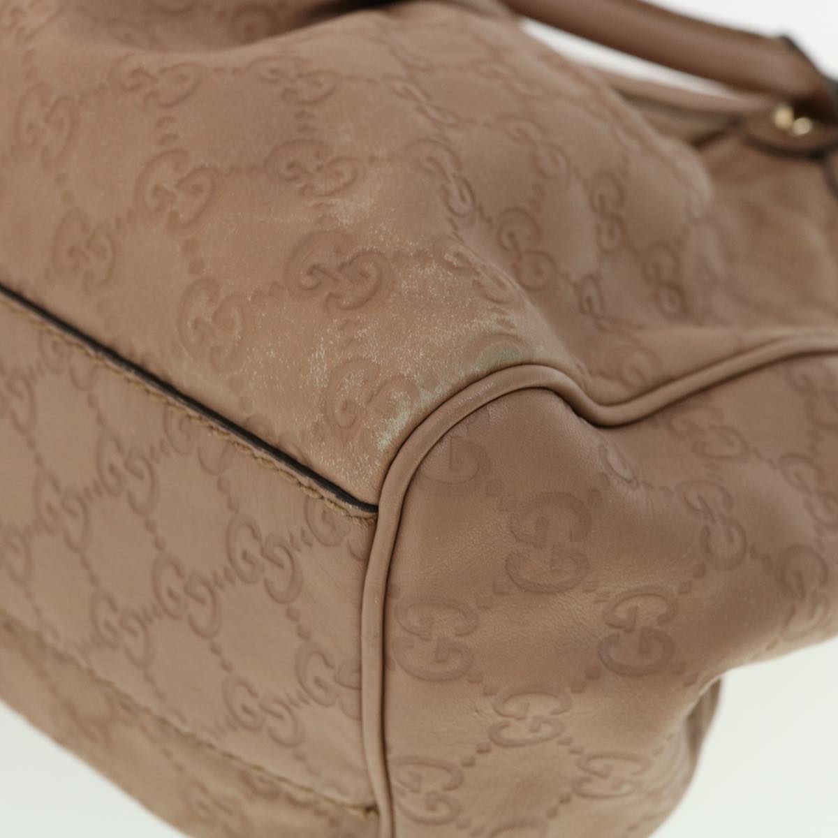 GUCCI GG Canvas Guccissima Hand Bag Pink 30336