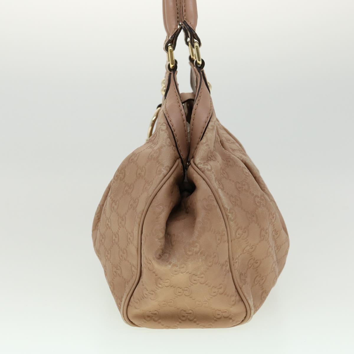 GUCCI GG Canvas Guccissima Hand Bag Pink 30336