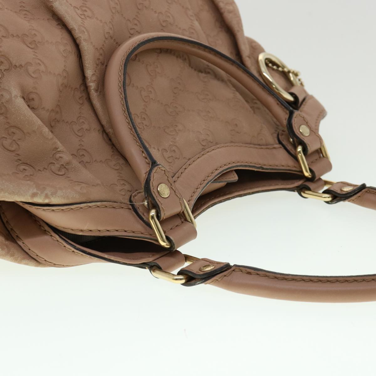 GUCCI GG Canvas Guccissima Hand Bag Pink 30336
